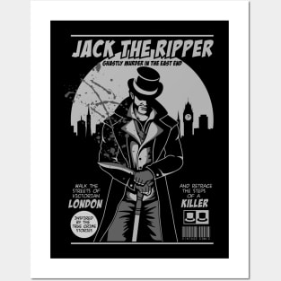 jack the ripper comic vintage style Posters and Art